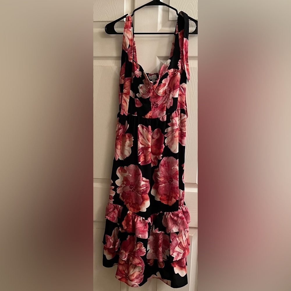 SOFIA VERGARA~FLORAL DRESS~PINK~M